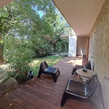 With Terrace In Lush Greenery Tatil Evi